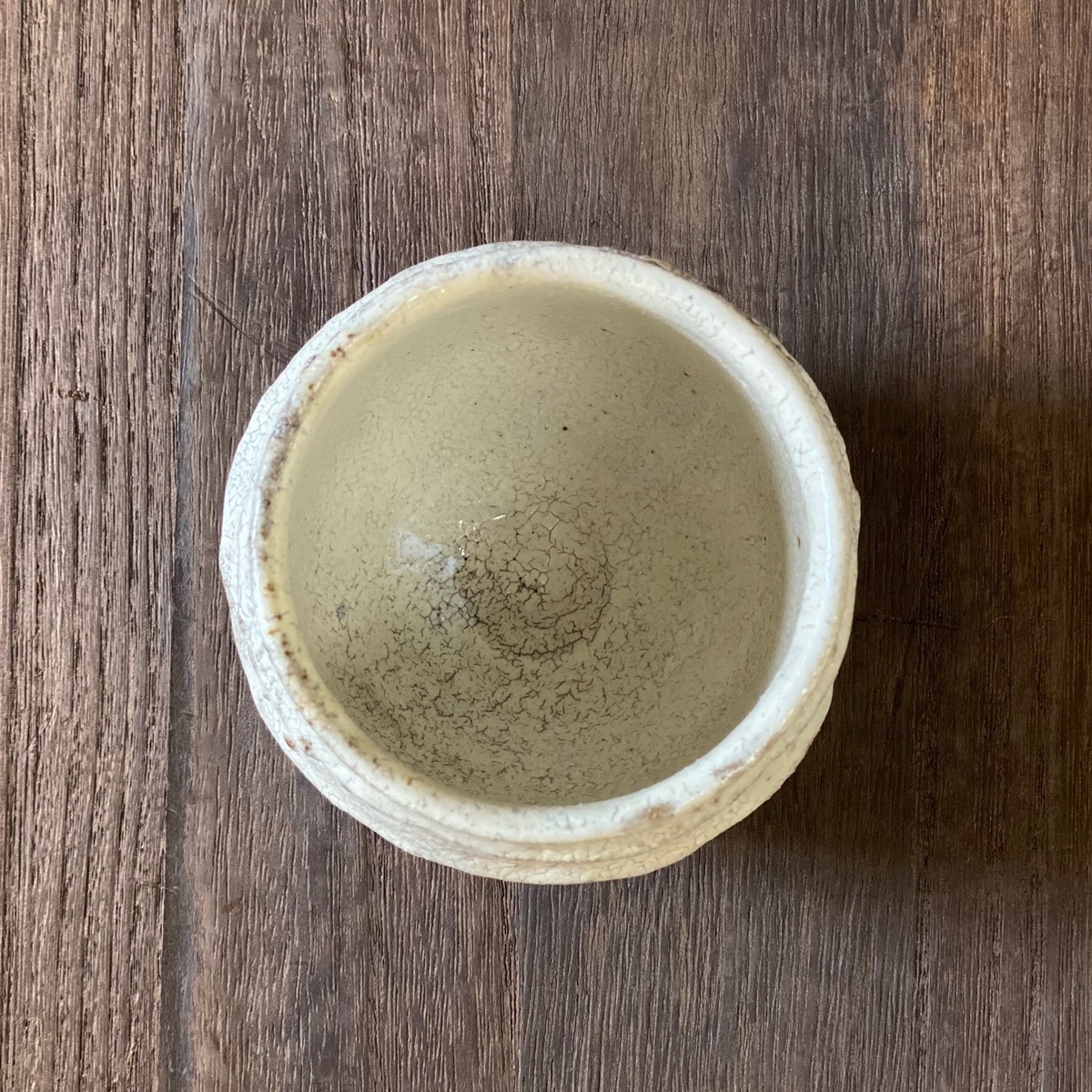粉引唐津窯変焼酎カップA | 鏡山窯オンラインショップ